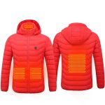 Winter Heated Jacket USB Electric Cotton Coat Zip-up Heater Thermal Clothing Heating Vest For Men - Figura 10