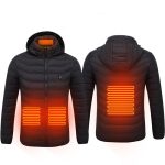 Winter Heated Jacket USB Electric Cotton Coat Zip-up Heater Thermal Clothing Heating Vest For Men - Figura 6