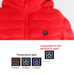 Winter Heated Jacket USB Electric Cotton Coat Zip-up Heater Thermal Clothing Heating Vest For Men - Figura 8