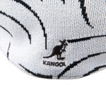 Kangol Swerve 504 Flat Cap – White/Black - Figura 4