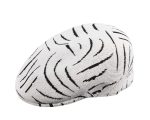 Kangol Swerve 504 Flat Cap – White/Black - Figura 2