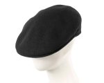 Kangol Wool 504 Flat Cap – Black