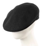 Kangol Wool 504 Flat Cap – Black
