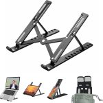 Laptop Stander Notebook Tisch Halter Tablet Halterung Faltbar 7 Winkel Stabil Aluminium Laptop Stand Halterung Tragbar Halter 8 Zoll