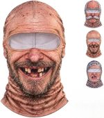 Realistic Winter Ski Face Mask Windproof Thermal Balaclava For Outdoor Sports And Parties - Figura 7