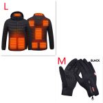 Winter Heated Jacket USB Electric Cotton Coat Zip-up Heater Thermal Clothing Heating Vest For Men - Figura 3