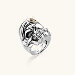 Totenkopf-Ring 925er Silber - Figura 2