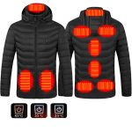 Winter Heated Jacket USB Electric Cotton Coat Zip-up Heater Thermal Clothing Heating Vest For Men - Figura 9